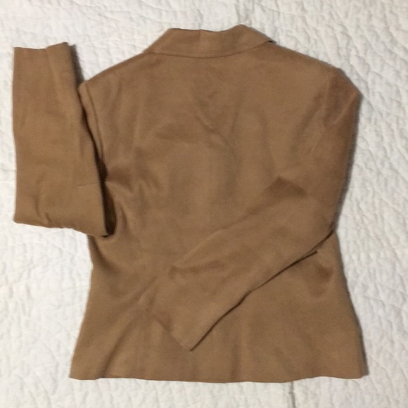 Talbot Petites size 8 camel suede blazer - Picture 2 of 7